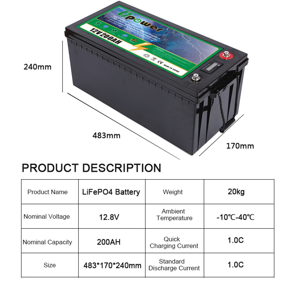 Hoëkapasiteit Lifepo4-batterypak5