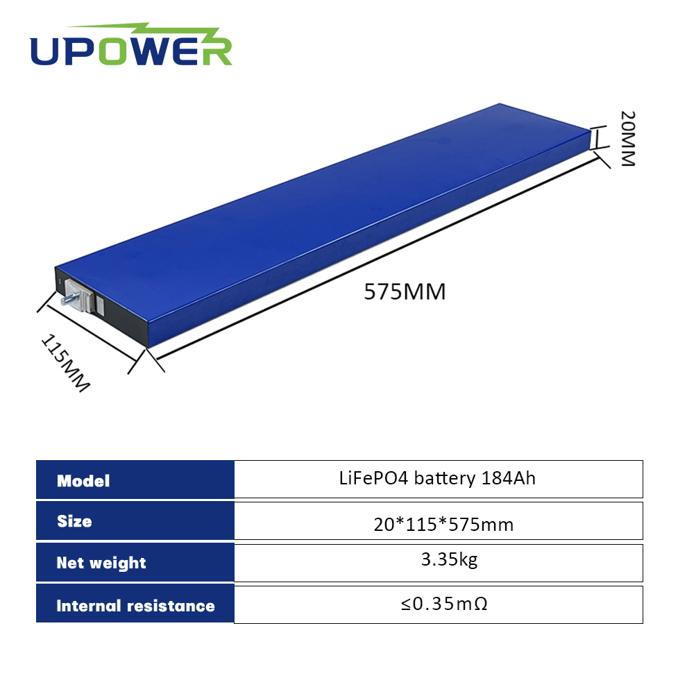 3,2v 184ah LiFePO4 bladbatteri