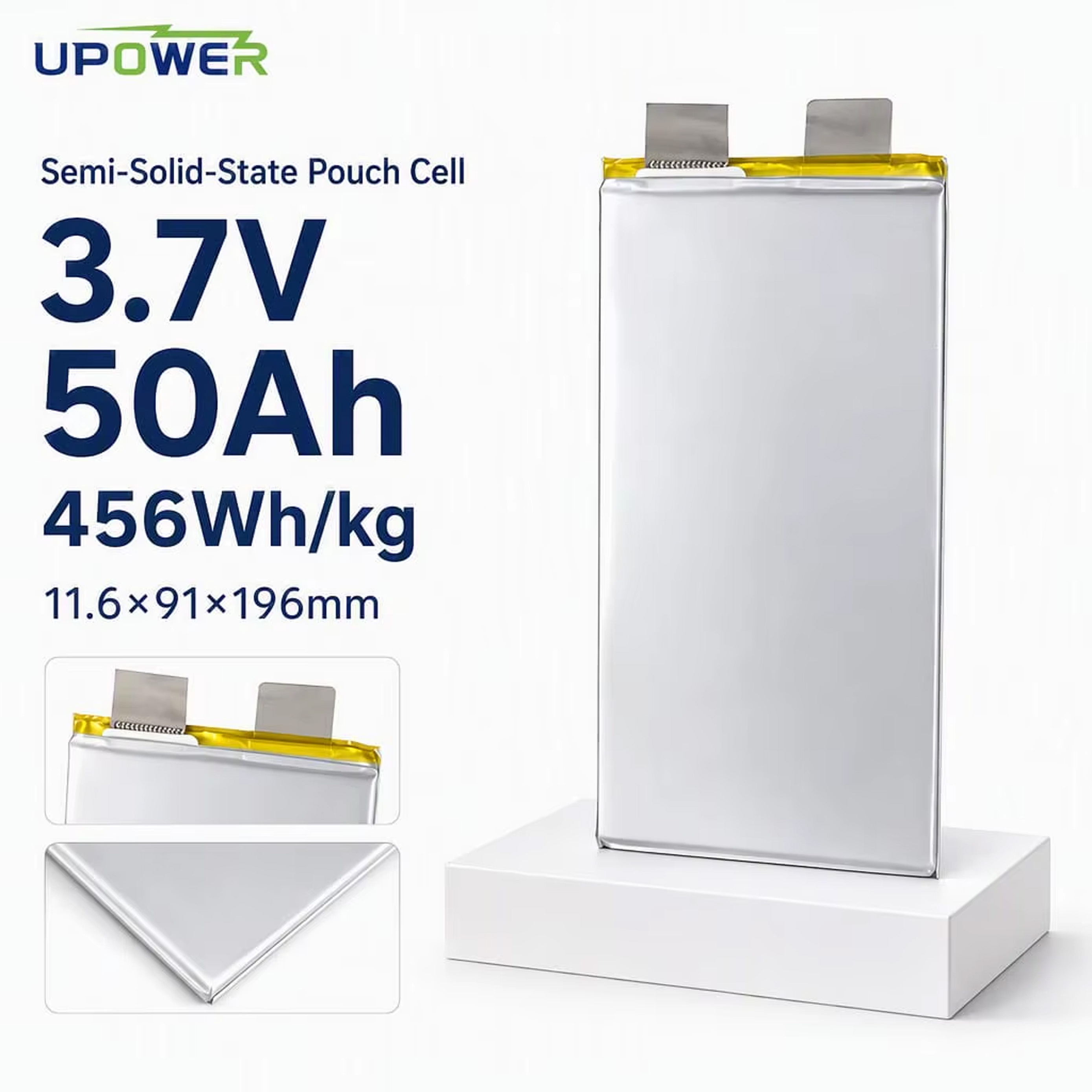 3.7V 50Ah 456Wh-kg(1)