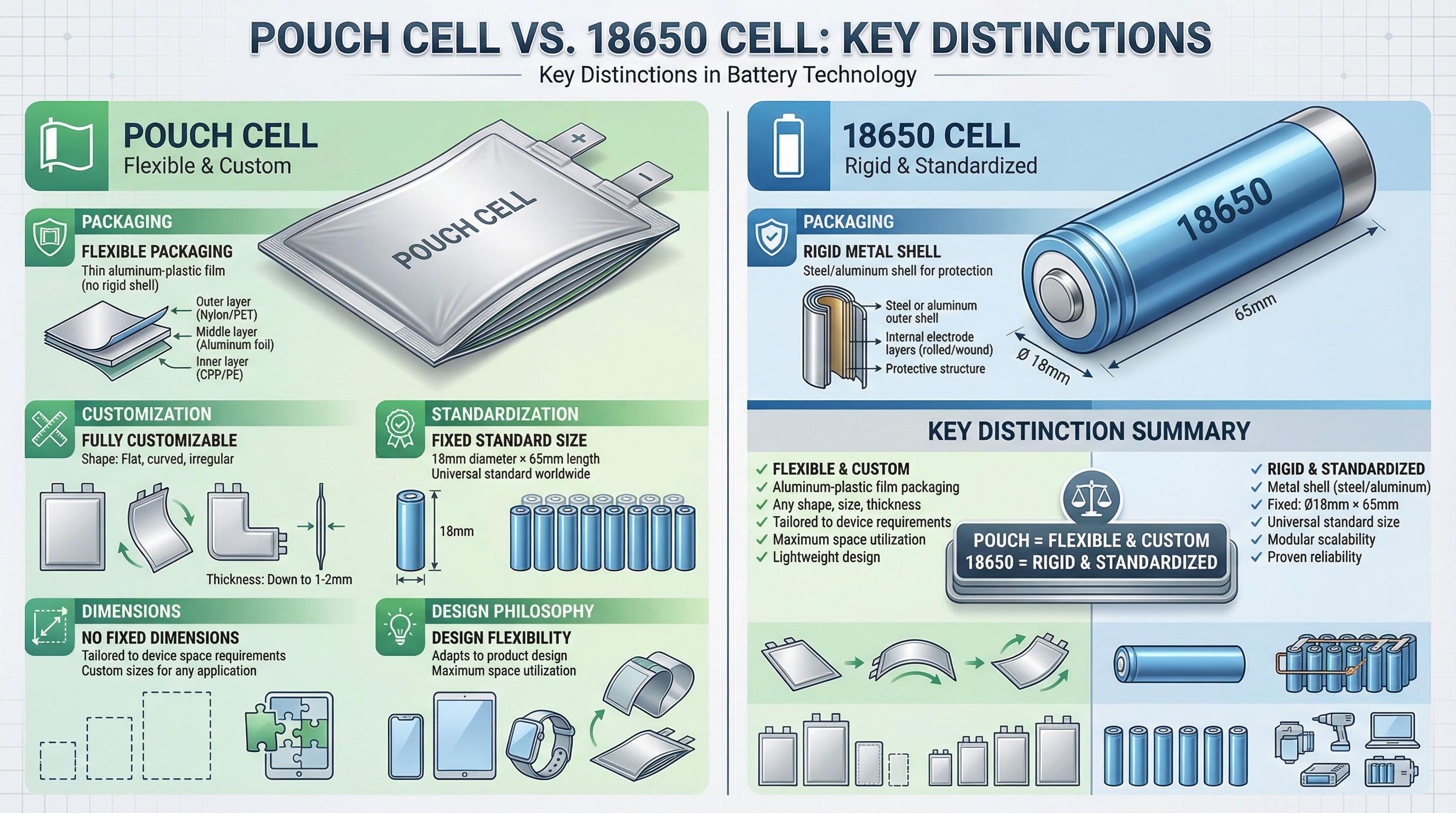 软包电池vs18650电池对比
