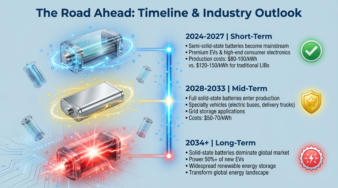 Solid State Battery Timeline - Modern Style