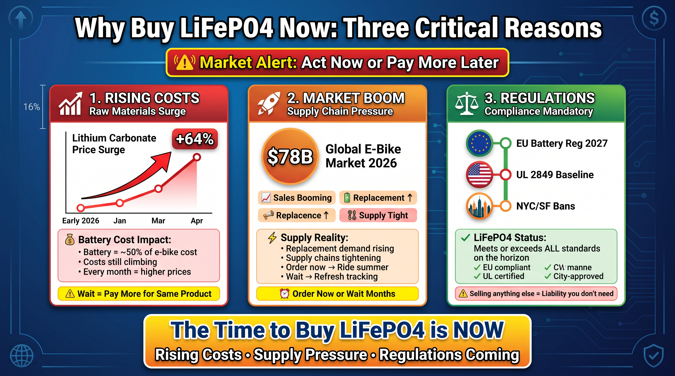 Why Buy LiFePO4 Now - Three Critical Reasons
