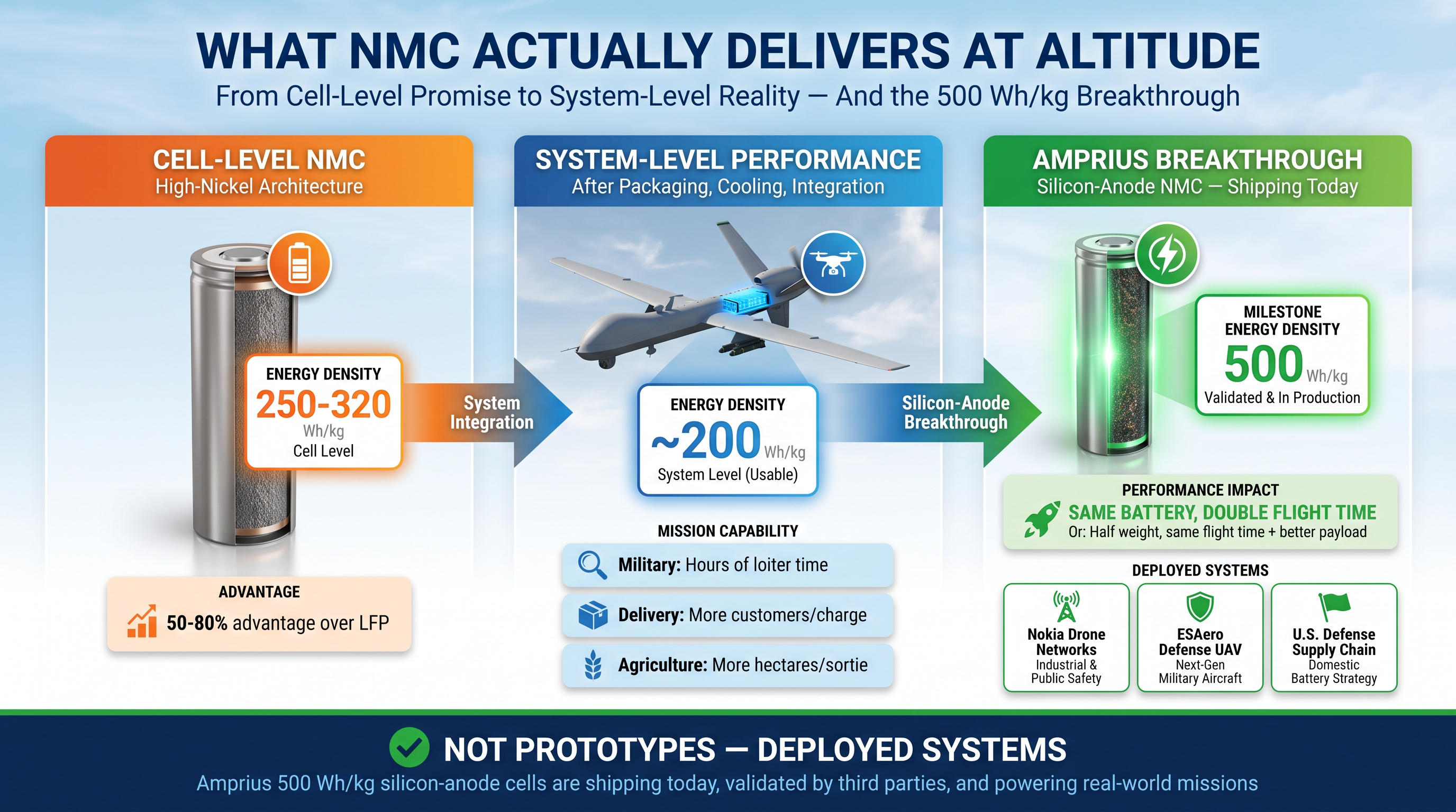 NMC高空性能与Amprius突破